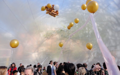 Giant Space Bubble Descends on Central Park