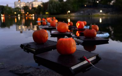 Halloween at Harlem Meer in Central Park