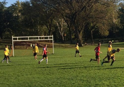 Soccer in Central Park's North Meadow